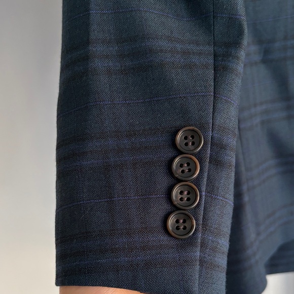 Bonobos Green/Navy Plaid Blazer 38S - Picture 10 of 12
